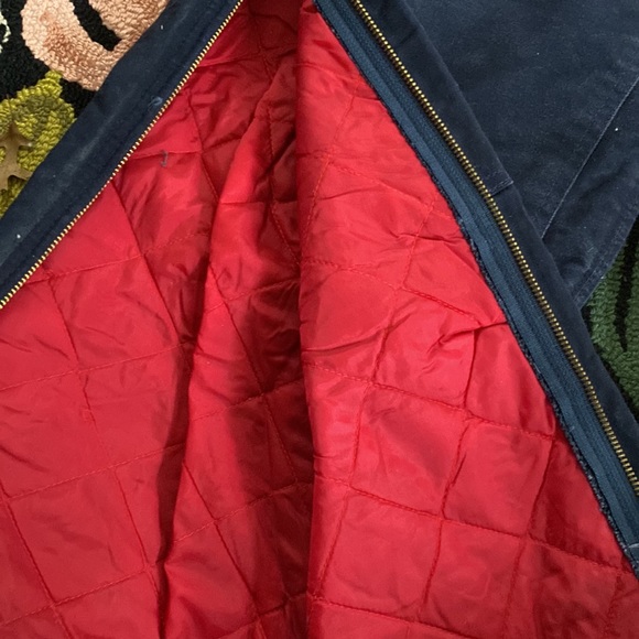 Carhartt Lined Heavy Bib Overalls 40x32 Navy - Picture 4 of 8